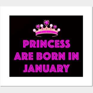 PRINCESS ARE BORN IN JANUARY LGBTQ+ Posters and Art